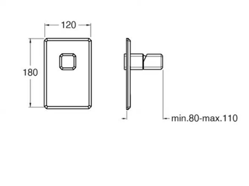ITALY CRIIT686 - External single handle shower tap with plate by CRISTINA Rubinetterie - view 3